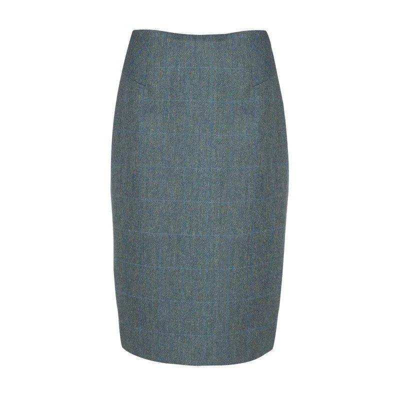 Dubarry Fern Tweed Skirt - Mist linen skirt natural