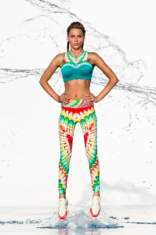 WILD HEART - Structured Sports Bra & Skinny Legging • Multicolor Trendy Sports Performance Leggings WILD HEART - Structured Sports Bra & Skinny Legging • Multicolor Trendy Sports Performance Leggings