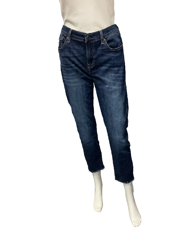 7 For All Mankind Women's Jeans Blue Roxanne Ankle Size: 30 Comfortable Dark Wash Jeans 7 For All Mankind Women's Jeans Blue Roxanne Ankle Size: 30 Comfortable Dark Wash Jeans