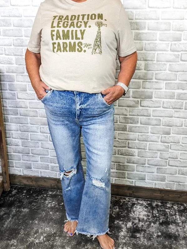 Bridget High Rise Crop Flare Jeans - Plus Comfortable Zip-Up Skinny Jeans