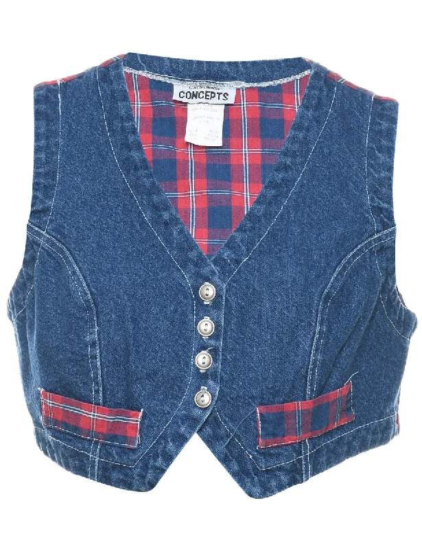 California Concepts Denim Jacket Vest - M