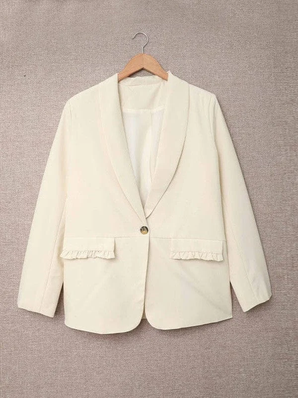 Comfortable Long Sleeve Blazer Jacket