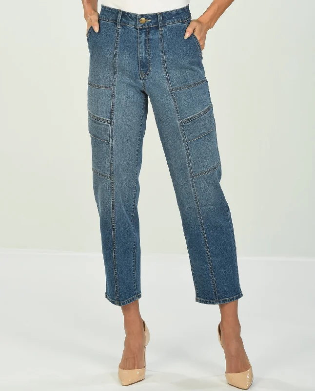 D Jeans Utility Ankle Jean Cozy Stretch High-Waist Jeans