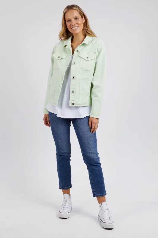 Tilly Denim Jacket - Matcha