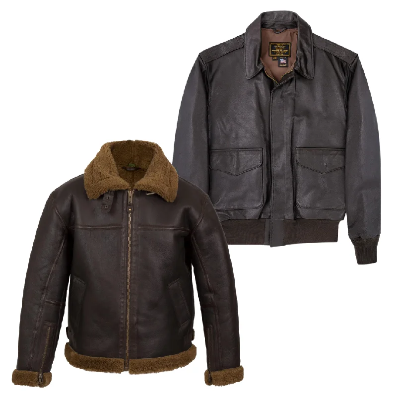 15x GENUINE LEATHER FLYING JACKETS