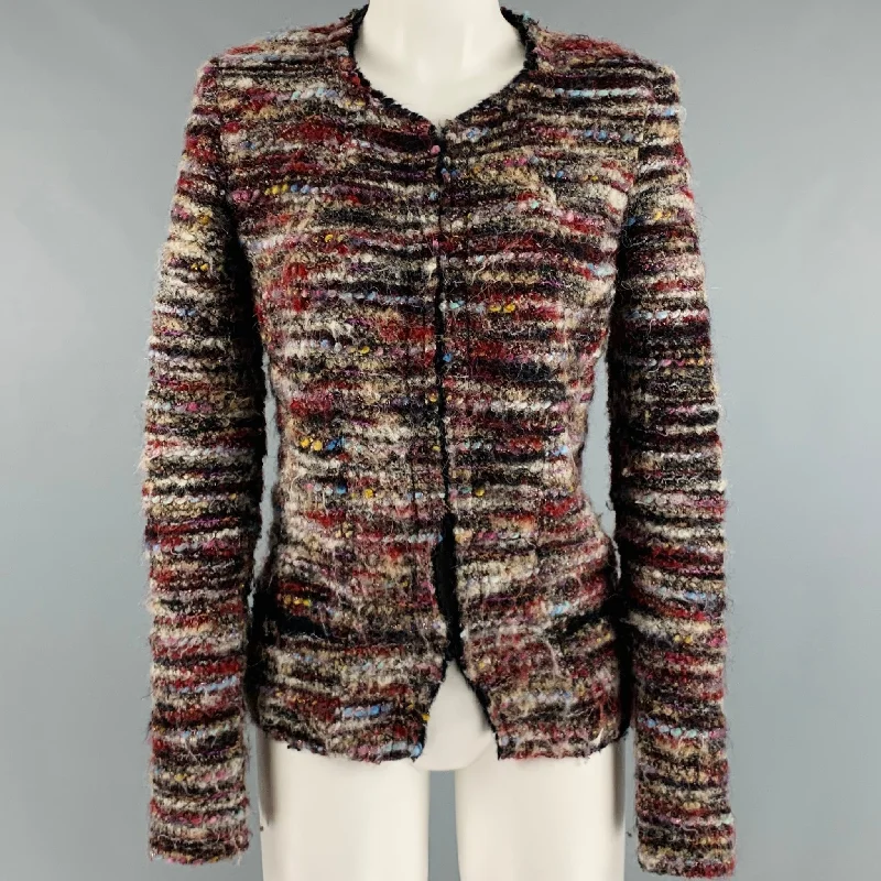 ISABEL MARANT Size 6 Multi-Color Wool Blend Boucle Jacket