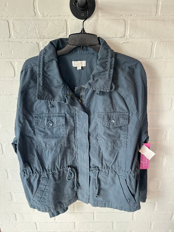 Jacket Utility By Loft In Blue, Size: Xl