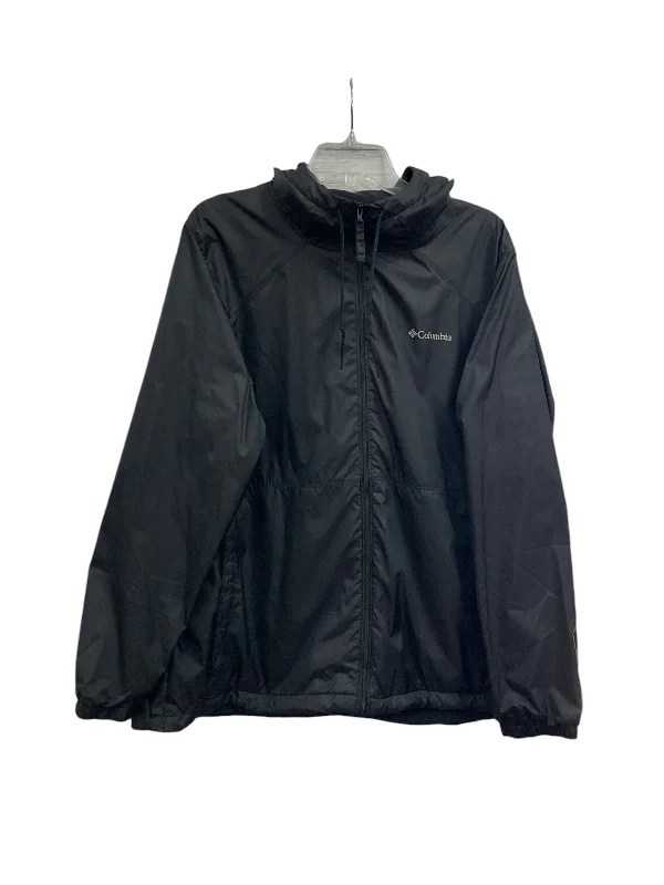 Jacket Windbreaker By Columbia In Black, Size: 1x