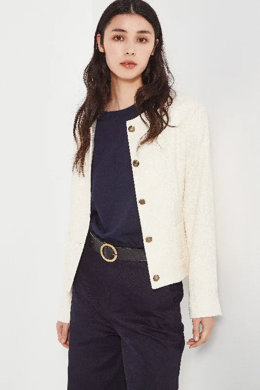 Shjark Gabrielle Jacket - Ivory Boucle