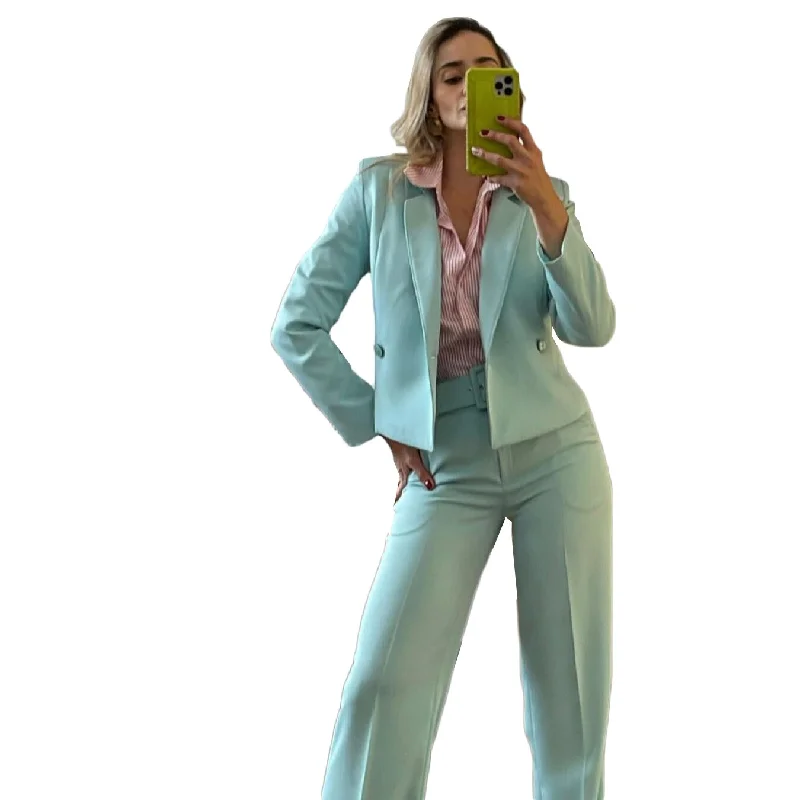 Summer Short Women Pants Suits Tailored Celebrity Lady Blazer Sets Prom Daily Wear For Wedding 2 Pieces (Jacket+Pants)