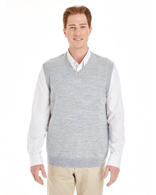Harriton Men's Pilbloc V-Neck Sweater Vest M415 Fleece Fabric Down Fabric Feather Fabric Harriton Men's Pilbloc V-Neck Sweater Vest M415 Fleece Fabric Down Fabric Feather Fabric