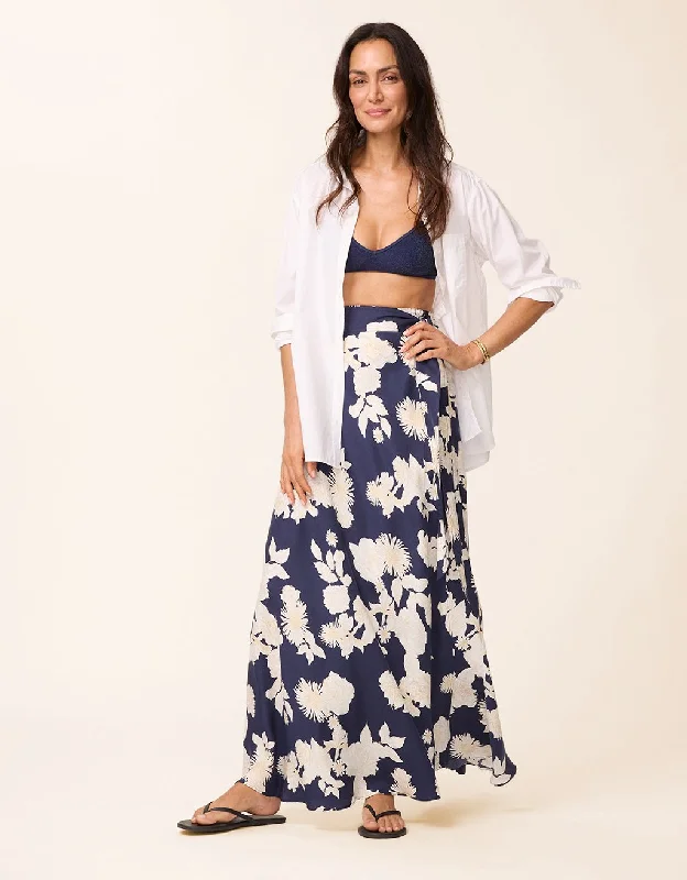 unsubscribed washable silk wrap skirt