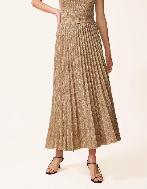 unsubscribed shimmer knit skirt