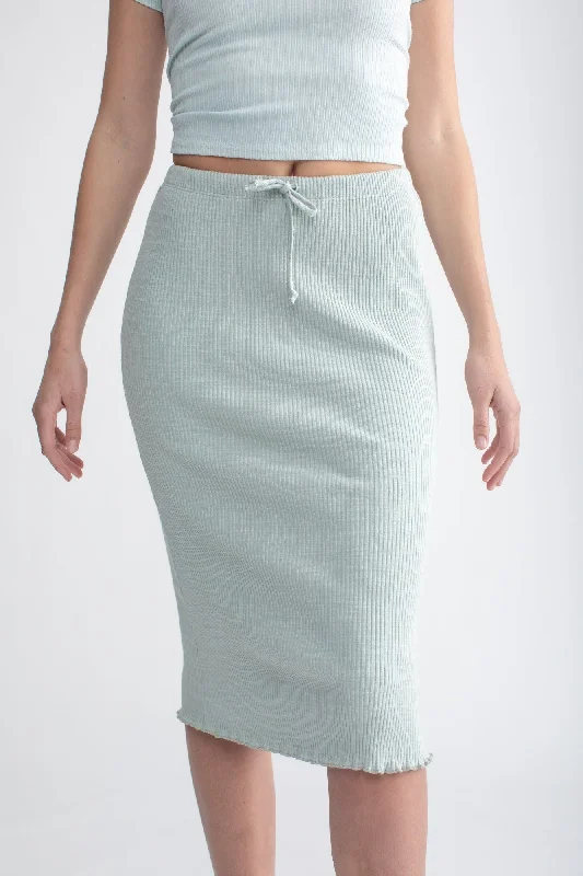 Flare Midi Skirt Dew