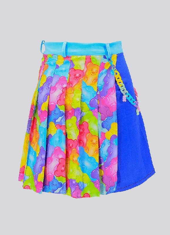 Gummy Bear Pleated Chain Skirt