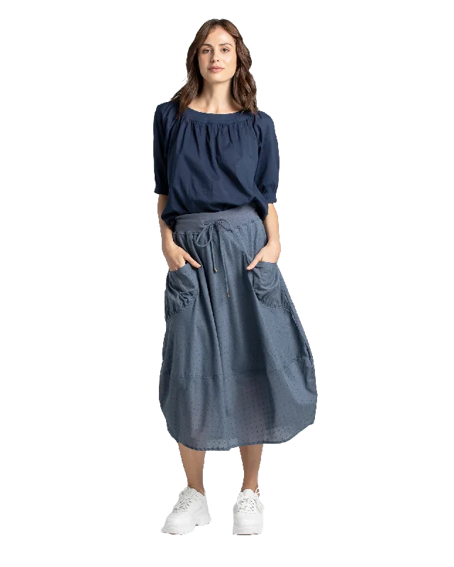 Guru Skirt Basic - Blue Chambray