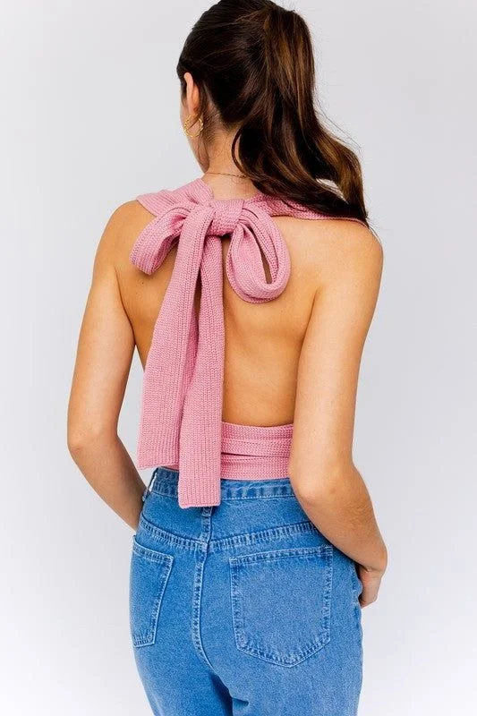 LE LIS | Multi-Tie / Convertible Sweater Tank Rayon Fabric Velvet Fabric Corduroy Fabric LE LIS | Multi-Tie / Convertible Sweater Tank Rayon Fabric Velvet Fabric Corduroy Fabric