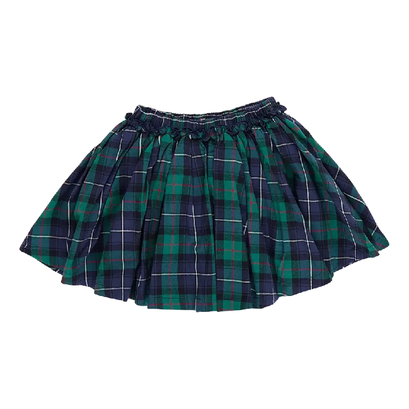 Green Tartan Girls Gianna Skirt