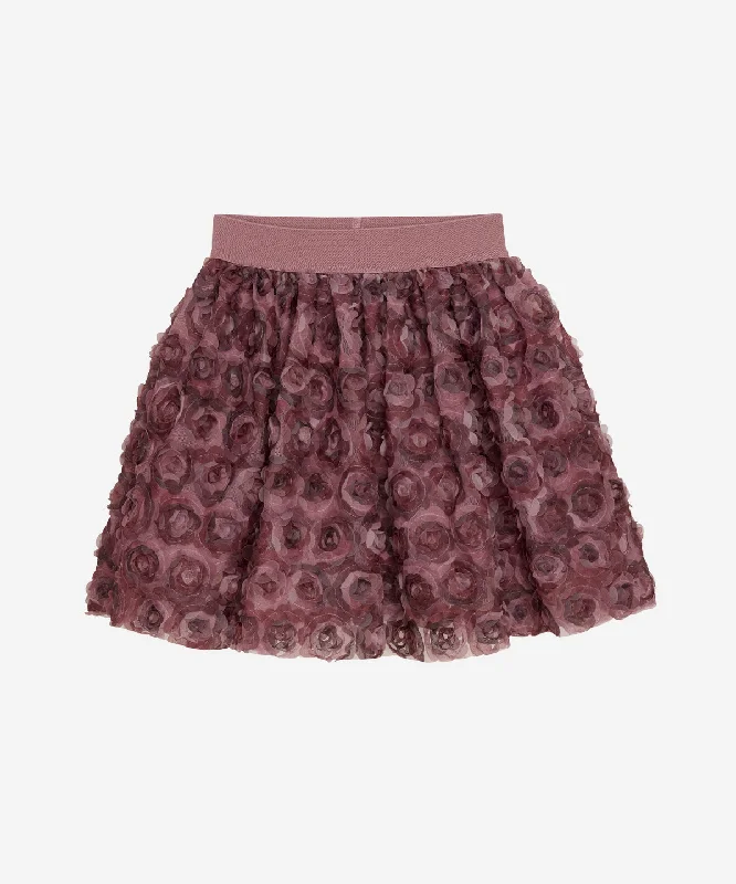 Tulle Skirt AO Mesh Flowers Deco Rose