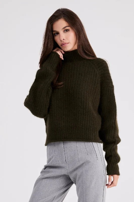 + Beryll Carole Cashmere Sweater | Kelp Green