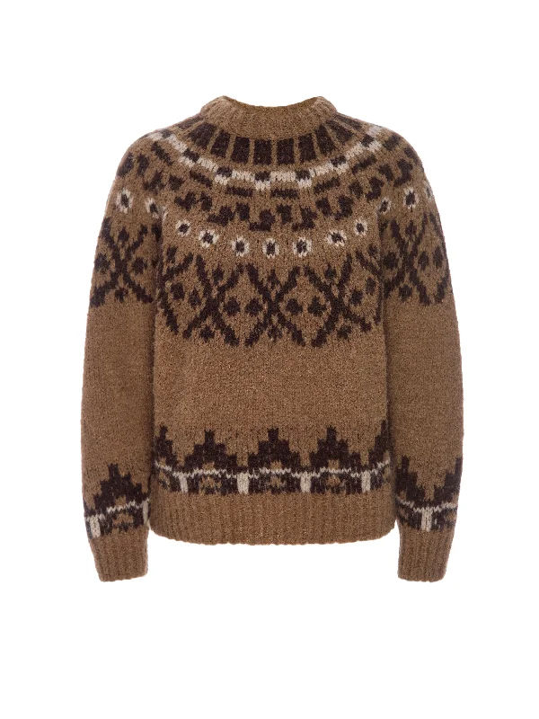 Frame - Fairisle Sweater in Camel