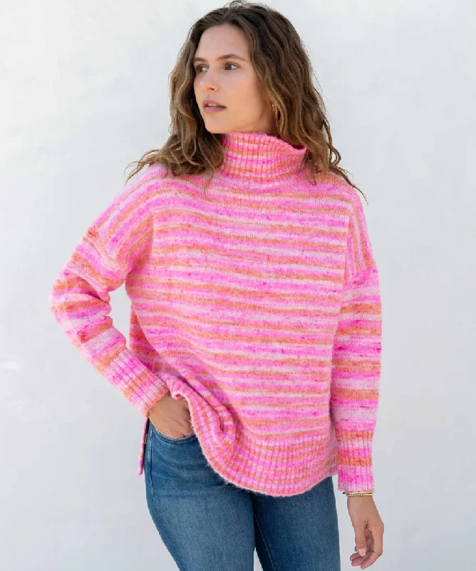 Good Vibrations Sweater in Cotton Candy Pink