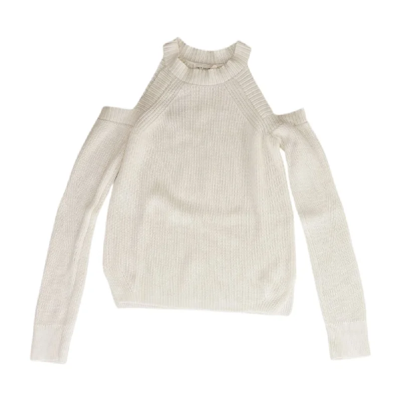 Ivory Solid Crewneck Sweater