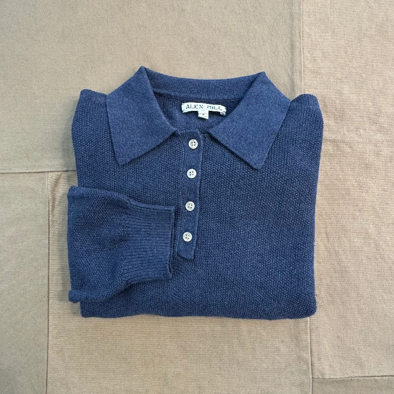 Jac Polo Sweater, Faded Navy