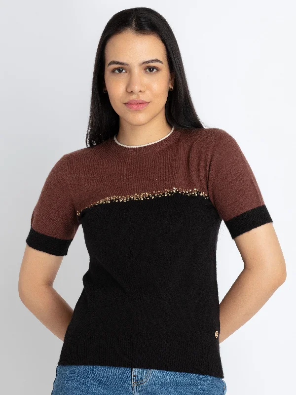 Womens Mix & Match Round Neck Sweater