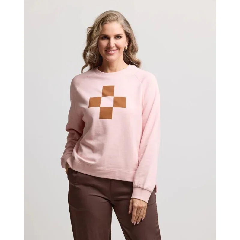 Stella + Gemma Nico Sweater - Blush Check