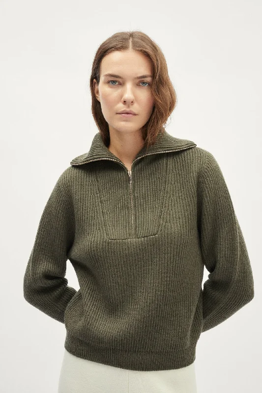 The Merino Wool Half-zip Sweater