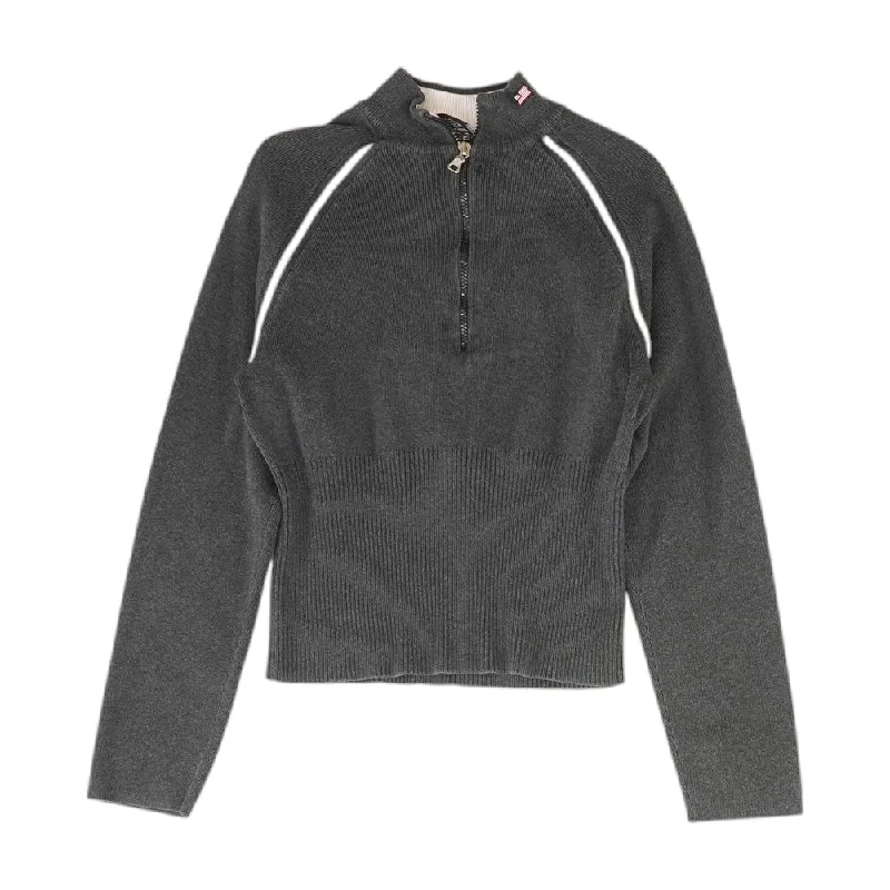 Vintage Charcoal 1/4 Zip Sweater