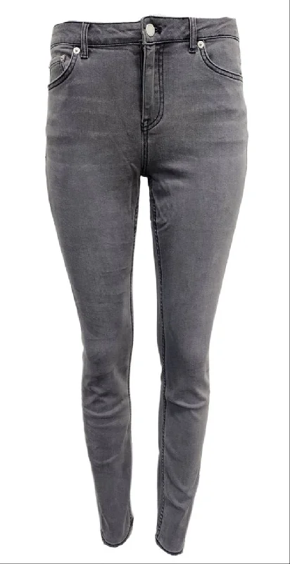 BLK DNM Women's Staple Grey Low Rise Slim Fit Stretchy Skinny Jeans NWT