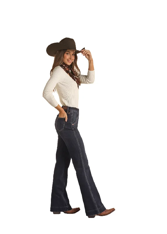 Women's Rock & Roll Cowgirl Trouser Jeans #RRWD5HR0GJ