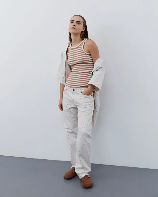 MELIKASW JEANS - White Alyssum