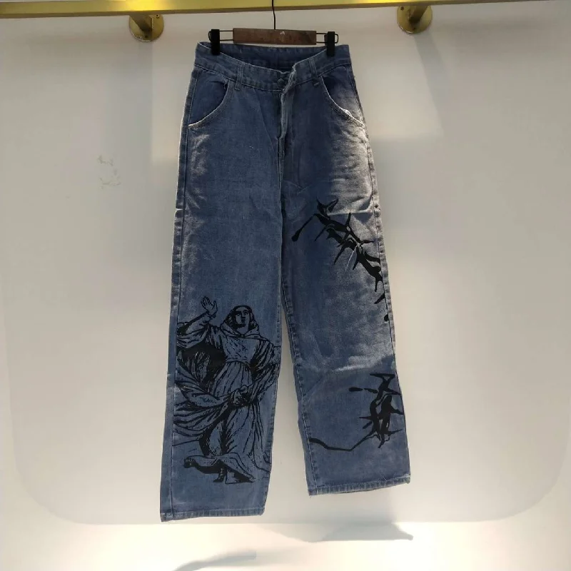 Street Hip-hop Womens Jeans